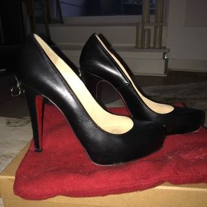 Black leather Christian Louboutin